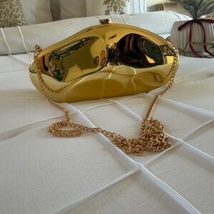 Gold Chain Clutch Bag
